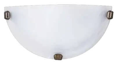 RABALUX Alabastro zidna lampa E27 60W belo/bronza