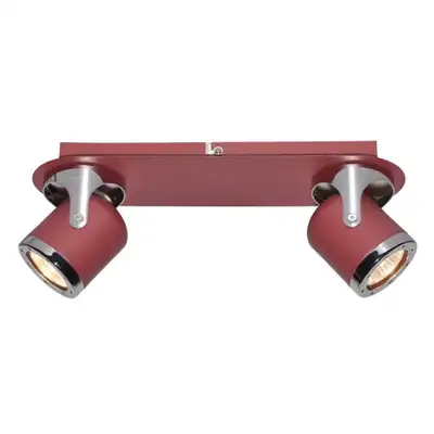 RABALUX April, spot, GU10 2X MAX 5W, crvena, IP20, metal, dimenzije 120x320mm
