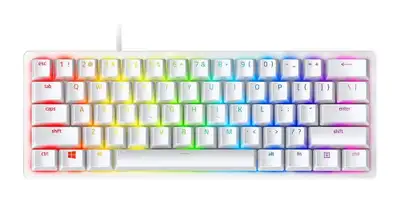 RAZER Huntsman Mini Mercury Edition 60% Opto-Gaming Keyboard Linear Red Switch