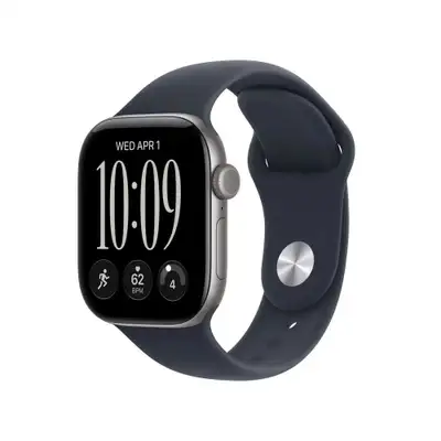 APPLE Watch S12 GPS 42mm Space Grey Aluminium Case with Navy Blue Sport Band - S / M mje74wf / a
