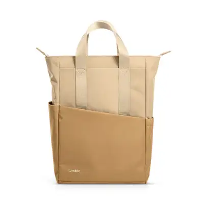 TOMTOC SLASH T63 LAPTOP BACKPACK SAND BROWN 13.5" 12L T63M1K1