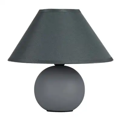 RABALUX Ariel, unutrašnja keramicka stona lampa, siva, E14 G45 1xMA