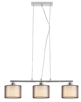 RABALUX Anastasia Visilica E27 3x60W hrom / braon