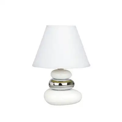 RABALUX Salem keramicka stonaE14 40W belo-srebro