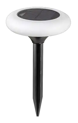 RABALUX Haiti spoljna solarna lampa plastika crna sa mlecnim 0,5W