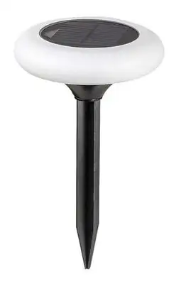 RABALUX Haiti spoljna solarna lampa plastika crna sa mlecnim 0,5W
