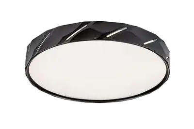 RABALUX Nesira LED plafonjera mat crna 25W 980lm-3000lm, 4000K, D39cm, IP21