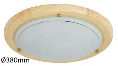 RABALUX Fa Ufo plafonjeraD38 E27 2x60W nature opal