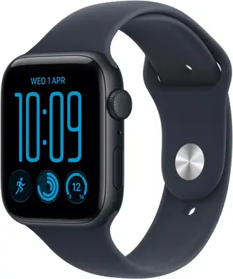 APPLE Watch SE3 v2 GPS 40mm Midnight Aluminium Case with Navy Blue Sport Band - S / M mjky4rk / a