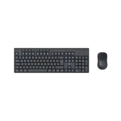 HAMA WKM-200 bezicna tastatura i mis, US, crna