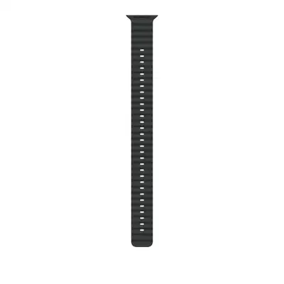 APPLE Watch 49mm Band Black Ocean Band Extension - Natural Titanium Finish mxtm3zm/a