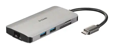 D-LINK USB HUB USB-C USB-3.0,USB-C,RJ45,HDMI,D-Link, DUB-M810