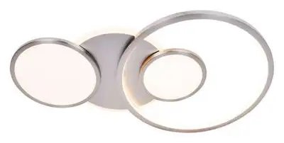 RABALUX Fulvia, LED plafonjera, 50W, 3000K, saten hrom metal