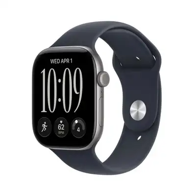 APPLE Watch S12 GPS 46mm Space Grey Aluminium Case with Navy Blue Sport Band - S/M mjeh4wf/a