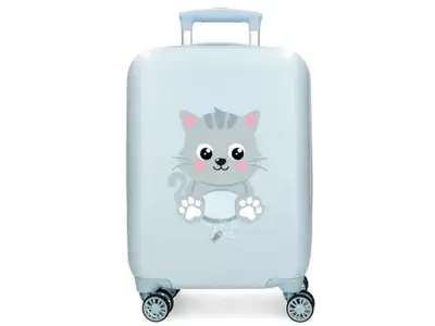 ROLL ROAD HAPPY PETS deciji kofer 50 cm svetlo plava