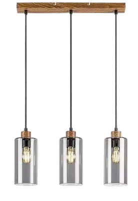RABALUX Tanno, hrastova metalna visilica, E27 3x25W, IP21