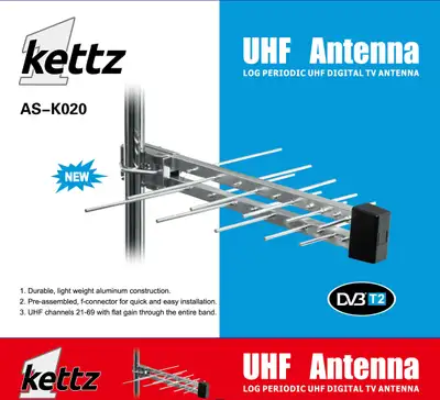 Kettz AS-K020 Antena TV / FM / T2 RF konektor