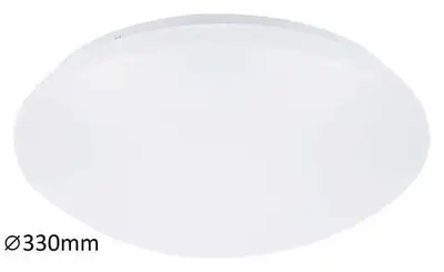 RABALUX Lucas kupatilska plafonjera LED 18W 4000K 33cm bela IP44