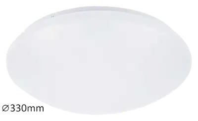 RABALUX Lucas kupatilska plafonjera LED 18W 4000K 33cm bela IP44