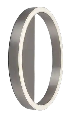 RABALUX Thrac, zidna brušeni aluminium LED 15W, 1000lm, 4000K, precnik 25cm