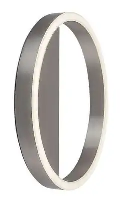 RABALUX Thrac, zidna brušeni aluminium LED 15W, 1000lm, 4000K, precnik 25cm