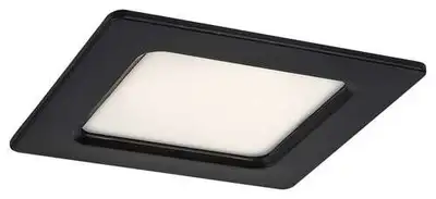 RABALUX Shaun2 plafonjera 3W 4000K crna cetvrtasta