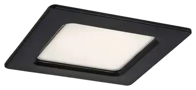 RABALUX Shaun2 plafonjera 3W 4000K crna cetvrtasta