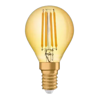 RABALUX Filament LED sijalica, amber, metal+staklo, E14 G45