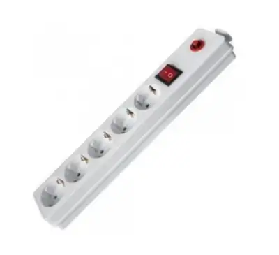 LINKOM Produzni kabl 5r / 1.5m sa prekidacem i zastitom 3x1,5mm-beli