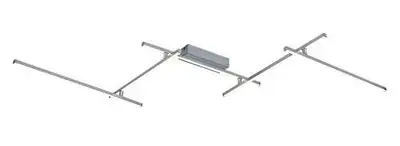 RABALUX Negan, plafonska lampa, srebrna, 40W 1550lm-2850lm, 4000K IP20
