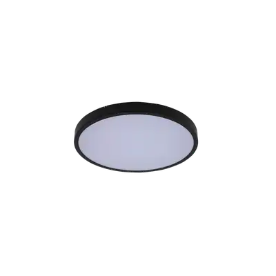 RABALUX Alenzo, LED plafonjera crni prsten, IP44 zaštita, 18W, DIP Switch 3000-4000-6000K, precnik 30cm