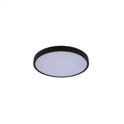 RABALUX Alenzo, LED plafonjera crni prsten, IP44 zaštita, 18W, DIP Switch 3000-4000-6000K, precnik 30cm