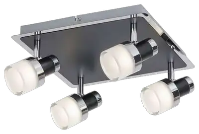 RABALUX Harold,kupatilska,LED20W,IP44,chrom/crna/opal