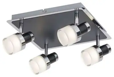 RABALUX Harold,kupatilska,LED20W,IP44,chrom / crna / opal