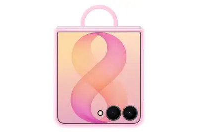 SAMSUNG Galaxy Z Flip8 Silicone Ring Magnet Case Pink EF-EF776CVEGWW