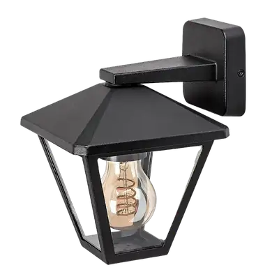 RABALUX Paravento spoljna zidna lampa crna aluminijumska E27 40W 2