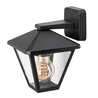 RABALUX Paravento spoljna zidna lampa crna aluminijumska E27 40W 2