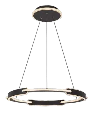 RABALUX Sindri, ring visilica crna LED 45W, 3200lm, dip switch 3000-4000K, precnik 60cm