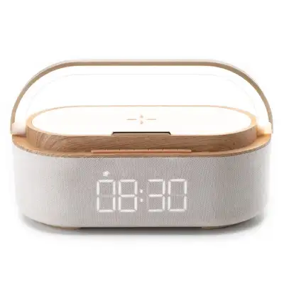 MOYE Aurora Plus Radio Lamp with Clock and Wi-Fi Charger