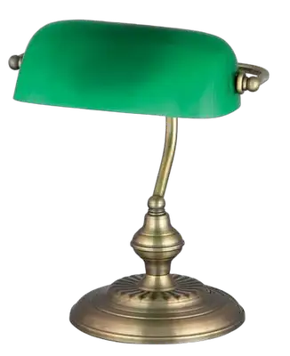 RABALUX Bank stona lampa, E27, bronza/zelena