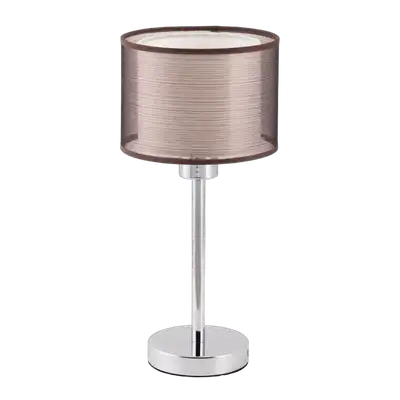 RABALUX Anastasia stona lampa E27 60W hrom/braon