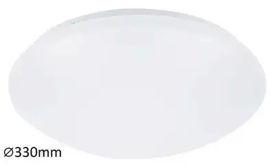 RABALUX Lucas plafonjera LED 18W 4000K 33cm bela IP20