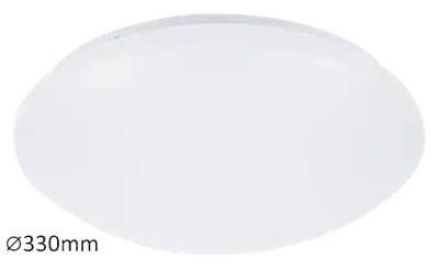 RABALUX Lucas plafonjera LED 18W 4000K 33cm bela IP20