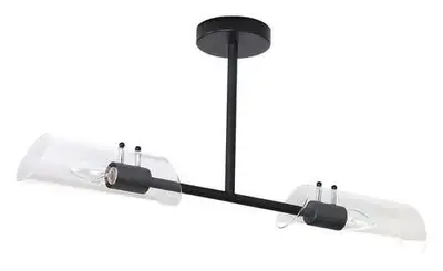 RABALUX Teodoro plafonjera E14 2x12W crna