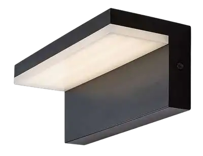 RABALUX Zaragoza, LED spoljna zidna, crna aluminium, 10W, 560lm, (bez dif. 1000lm), 4000K, 21x8cm, distance from the wall: 9cm, ideal operating temperature: -20°C/+40°C, IP54,              Class G