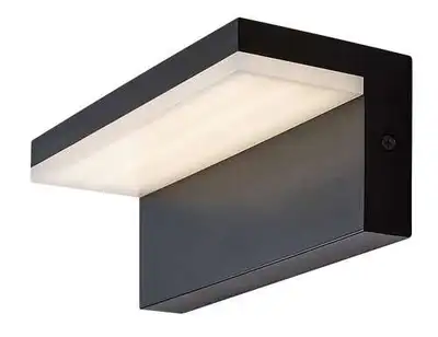 RABALUX Zaragoza, LED spoljna zidna, crna aluminium, 10W, 560lm, (bez dif. 1000lm), 4000K, 21x8cm, distance from the wall: 9cm, ideal operating temperature: -20°C / +40°C, IP54,              Class G