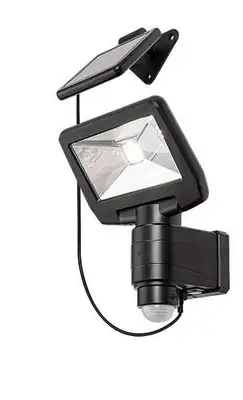 RABALUX Dojran spoljna solarna zidna lampa crna 5W 500lm 4000K senzor pokreta