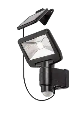 RABALUX Dojran spoljna solarna zidna lampa crna 5W 500lm 4000K senzor pokreta