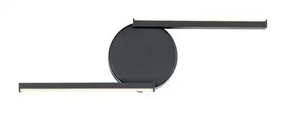 RABALUX Sabira, LED zidna lampa crna 340lm-790lm, 4000K 8W IP20
