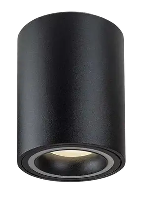 RABALUX Kobald plafonjera GU10 25W crna D8cm